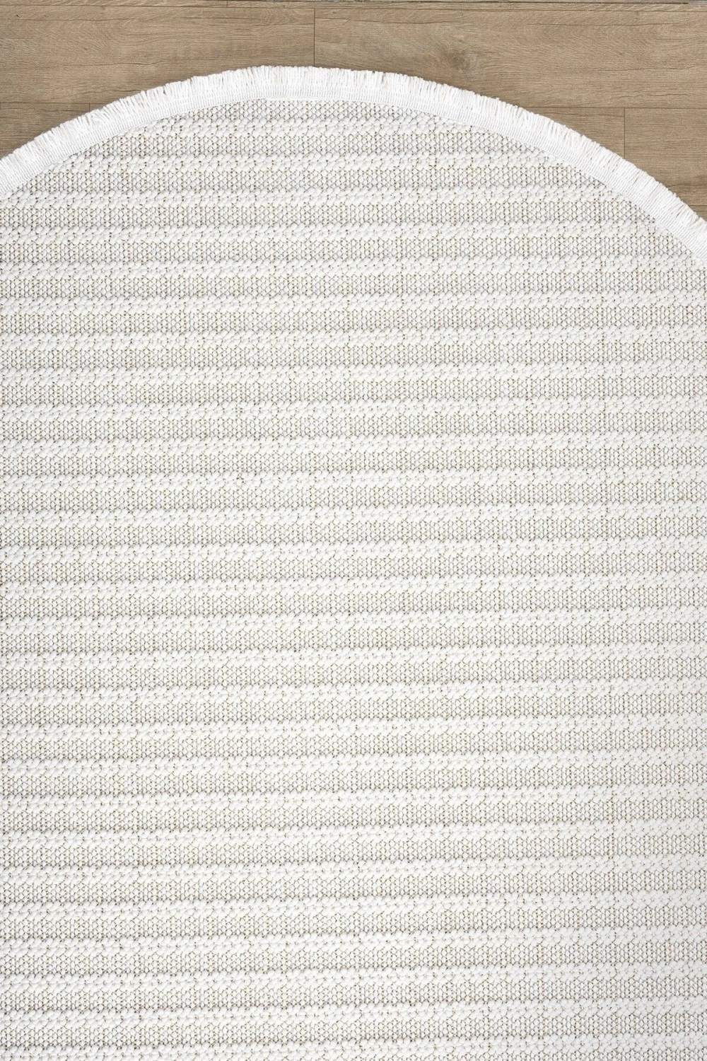 Oval Beyaz Halı Modern Oturma Odası Salon Mutfak Koridor Antre Balkon Çocuk Odası Halısı 004