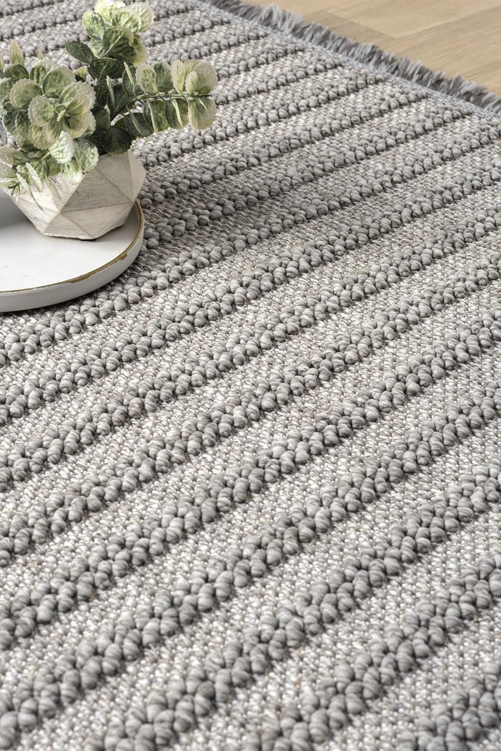 Oval Gri Halı Modern Oturma Odası Salon Mutfak Koridor Antre Balkon Çocuk Odası Halısı 0011