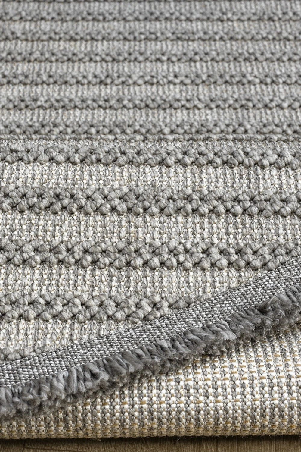 Oval Gri Halı Modern Oturma Odası Salon Mutfak Koridor Antre Balkon Çocuk Odası Halısı 0011