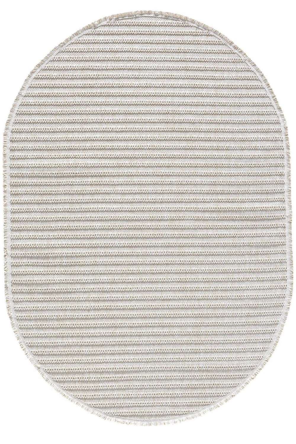 Oval Bej Halı Modern Oturma Odası Salon Mutfak Koridor Antre Balkon Çocuk Odası Halısı 0019