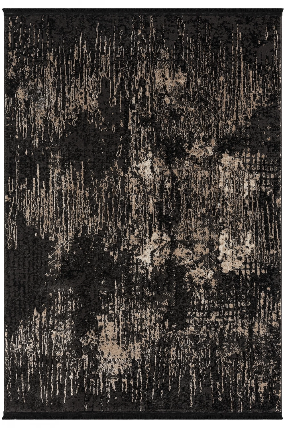 Modern Siyah Dokuma Halı Yolluk Antre Oturma Odası Salon Mutfak Halısı