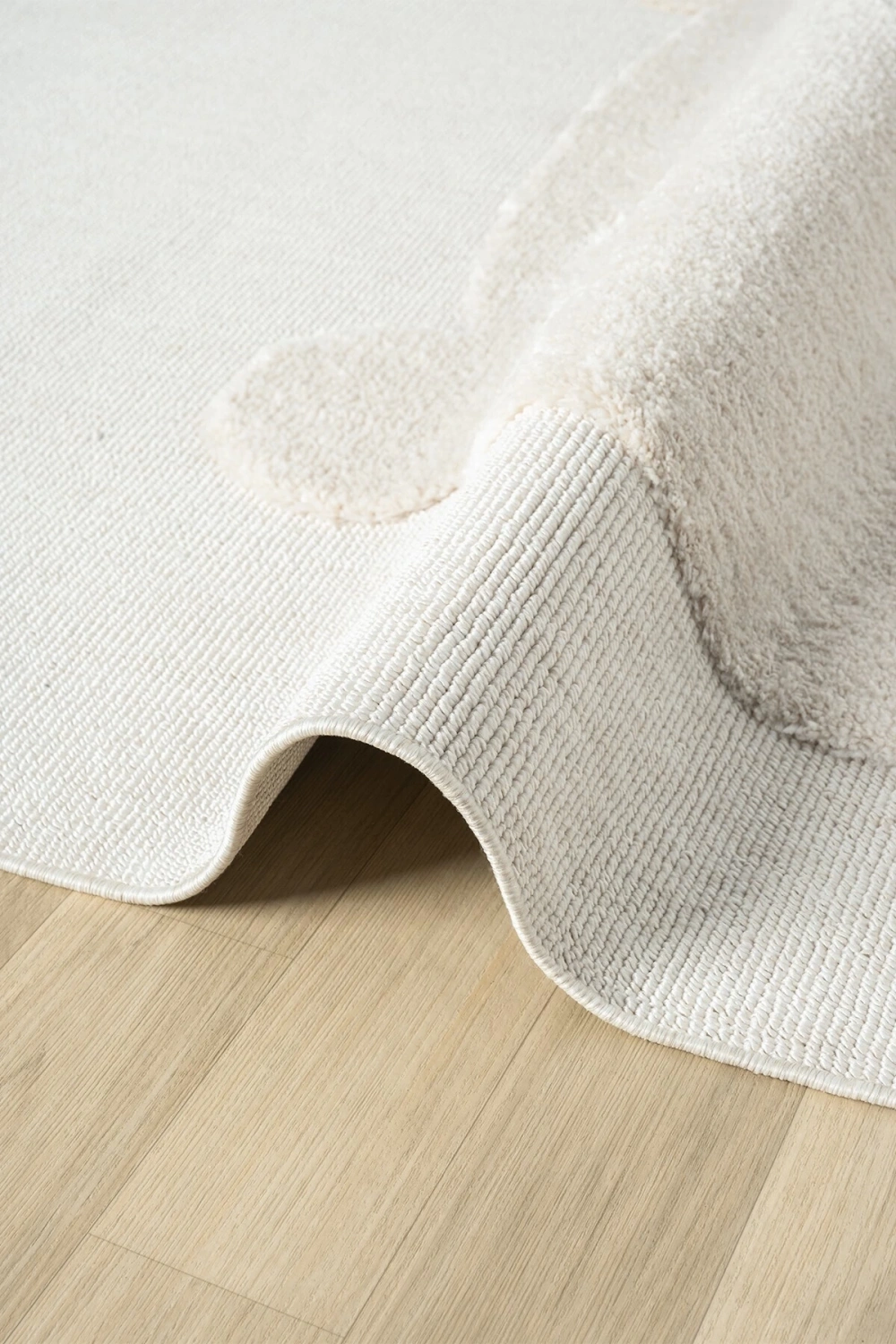 Krem Ayıcıklı Bebek Çocuk Odası Halısı Yumuşak Leke Tutmaz Antialerjik 24