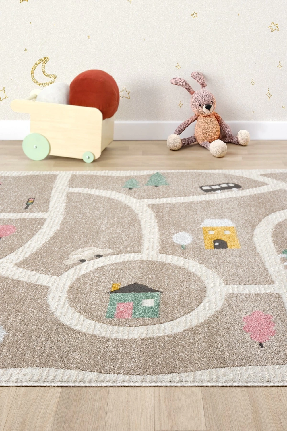 Yumuşak Dokuma Halı Leke Tutmaz Araba Yolu Bebek Odası Çocuk Odası Genç Odası Halısı Oyun Yol