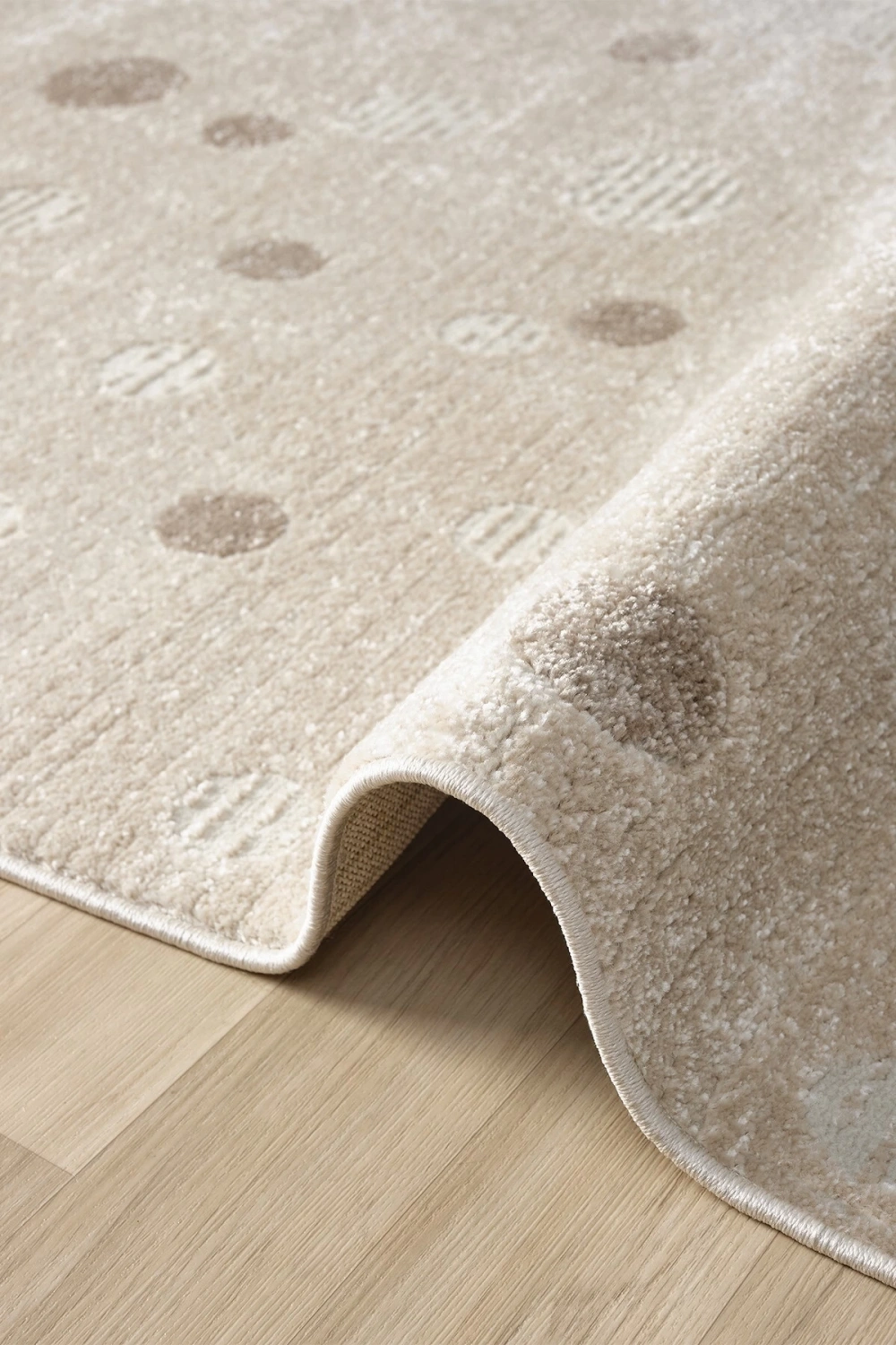 Yumuşak Puantiyeli Dokuma Halı Leke Tutmaz Bebek Odası Çocuk Odası Genç Odası Halısı PUANTİYE