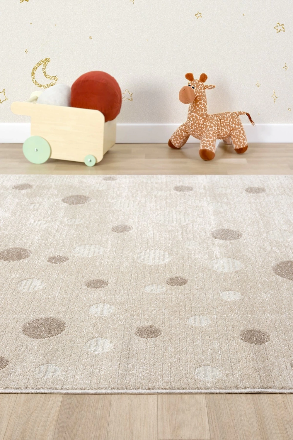 Yumuşak Puantiyeli Dokuma Halı Leke Tutmaz Bebek Odası Çocuk Odası Genç Odası Halısı PUANTİYE