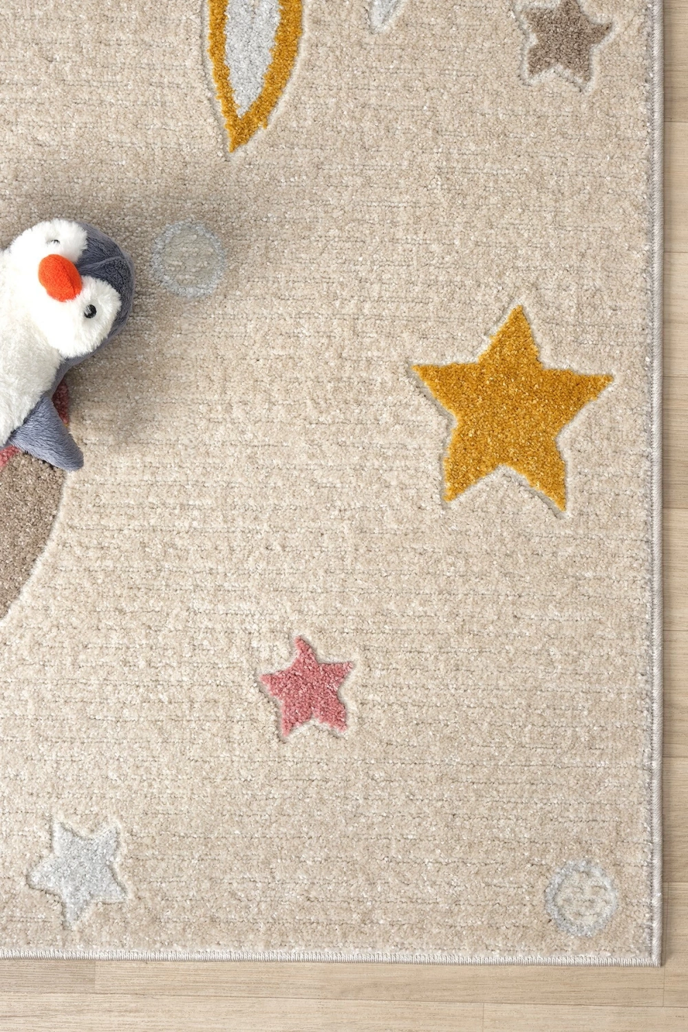 Yumuşak Dokuma Halı Leke Tutmaz Uçak Roket Figürlü Bebek Odası Çocuk Odası Genç Odası Halısı ROKET