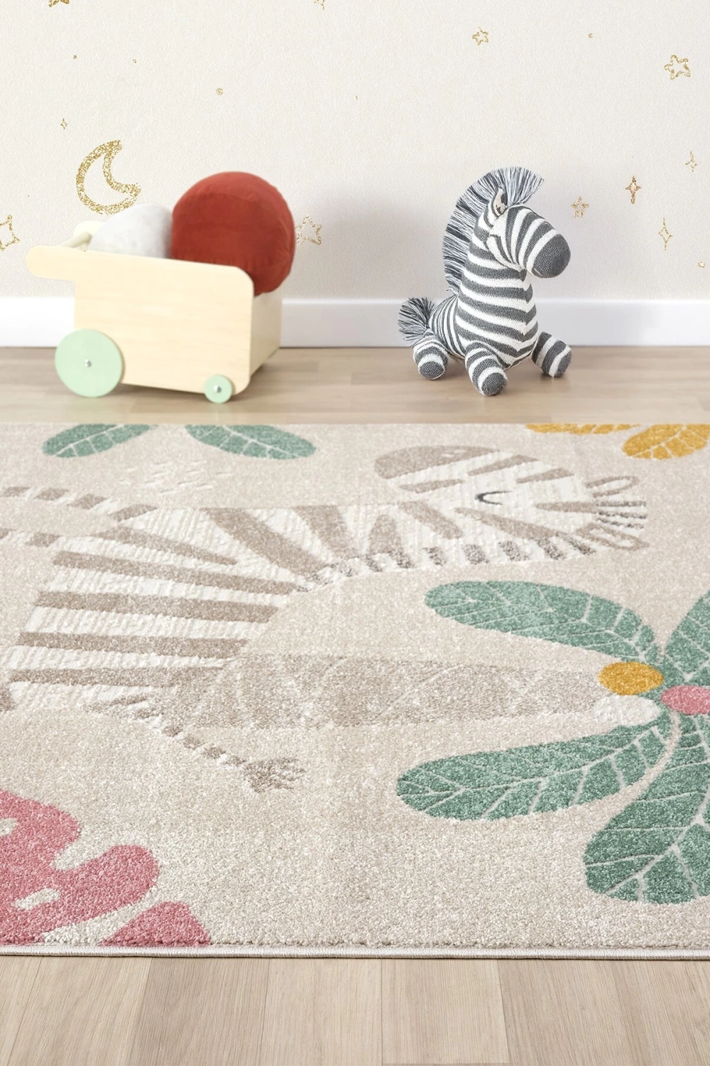 Yumuşak Dokuma Halı Zebra Figürlü Leke Tutmaz Bebek Odası Çocuk Odası Genç Odası Halısı ZEBRA