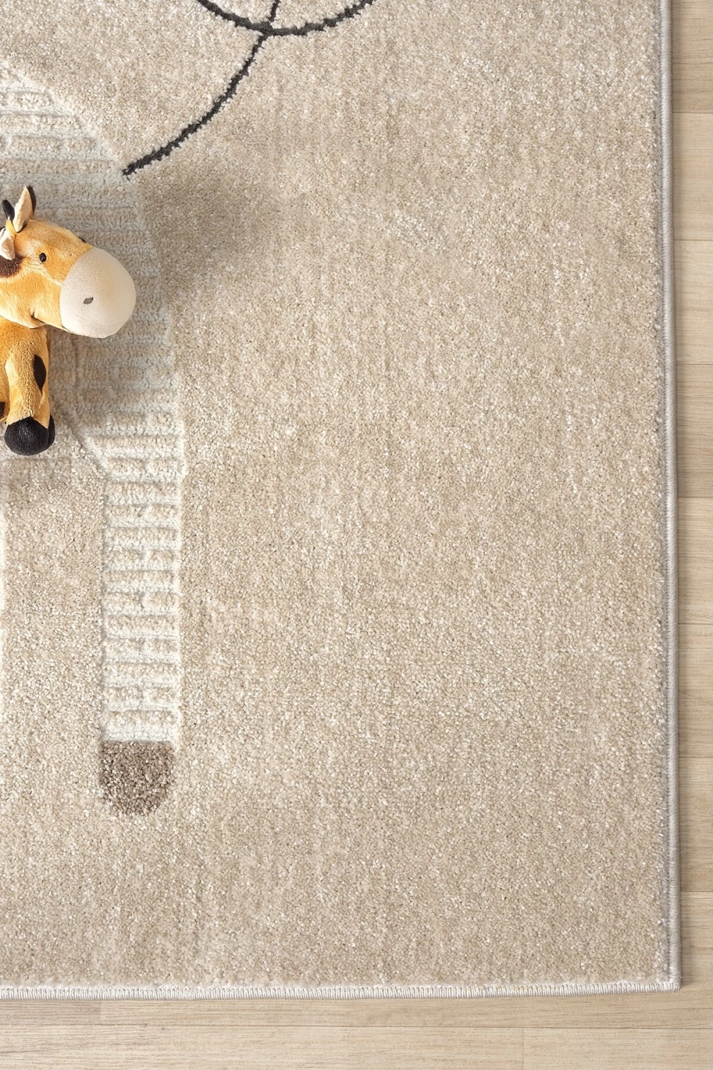 Yumuşak Dokuma Halı Zürafa Figürlü Leke Tutmaz Bebek Odası Çocuk Odası Genç Odası Halısı ZÜRAFA