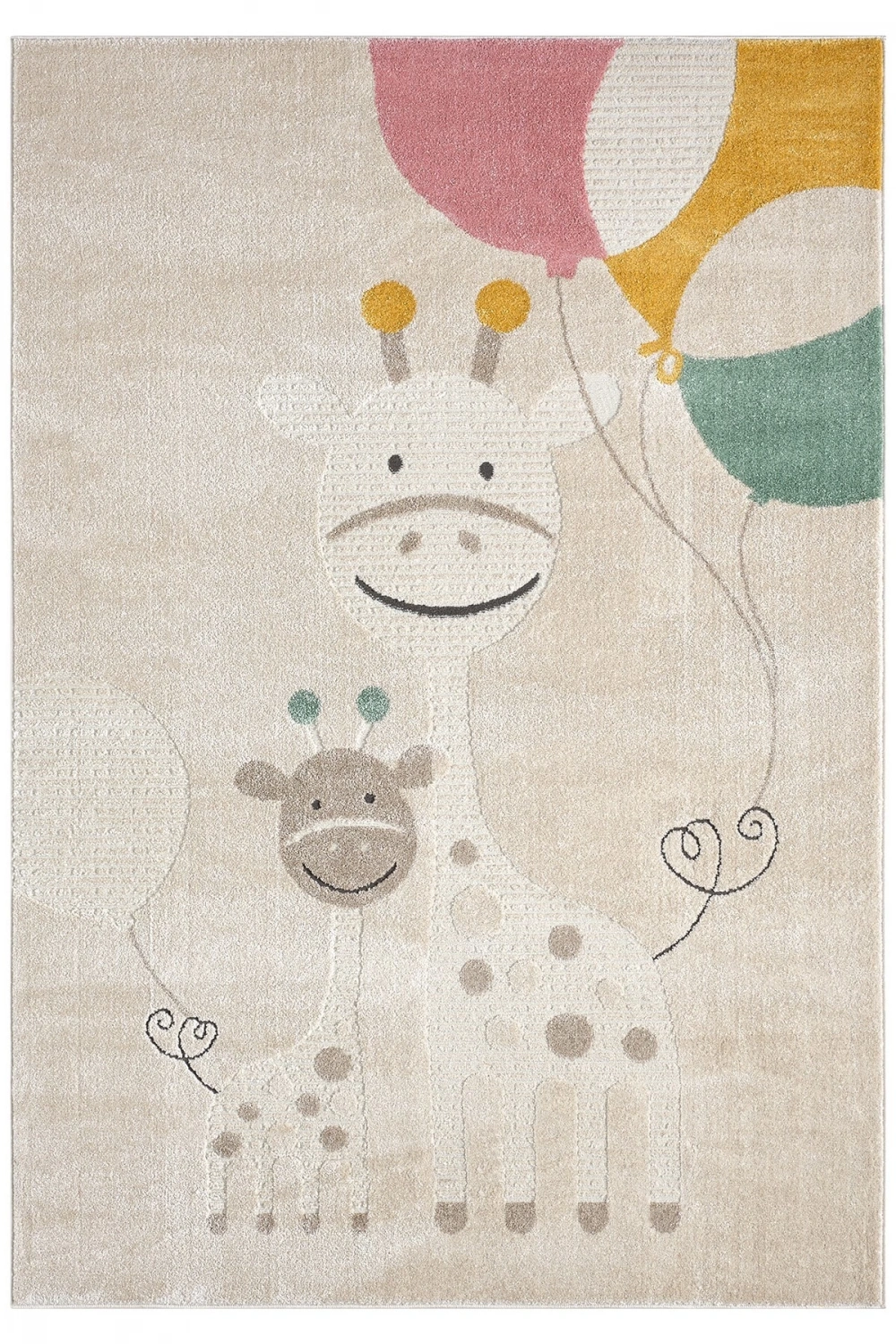 Yumuşak Dokuma Halı Zürafa Figürlü Leke Tutmaz Bebek Odası Çocuk Odası Genç Odası Halısı ZÜRAFA