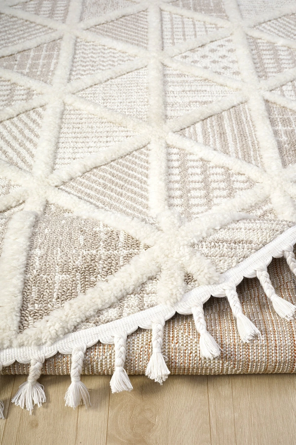 Krem Bej Dokuma Oval Halı Antre Çocuk Odası Oturma Odası Salon Mutfak Halısı OVAL