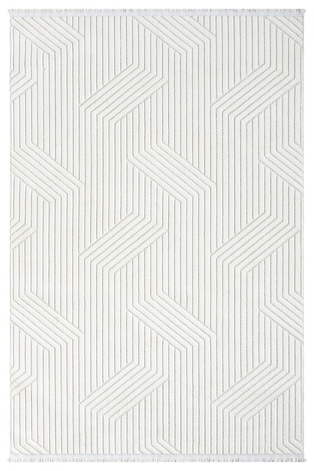 Beyaz Yumuşak Dokulu Halı Salon Mutfak Koridor Yolluk Dokuma Makine Halısı 001