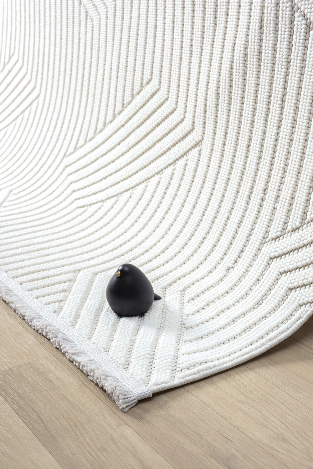 Beyaz Yumuşak Dokulu Halı Kilim Salon Mutfak Koridor Yolluk Dokuma Makine Halısı 001