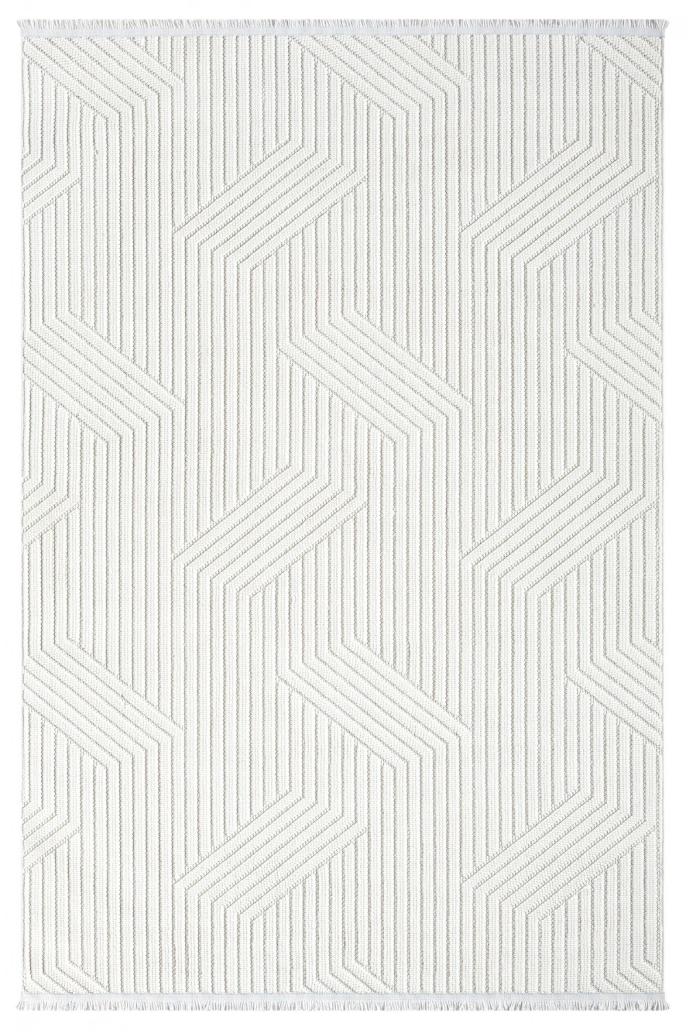 Beyaz Yumuşak Dokulu Halı Kilim Salon Mutfak Koridor Yolluk Dokuma Makine Halısı 001