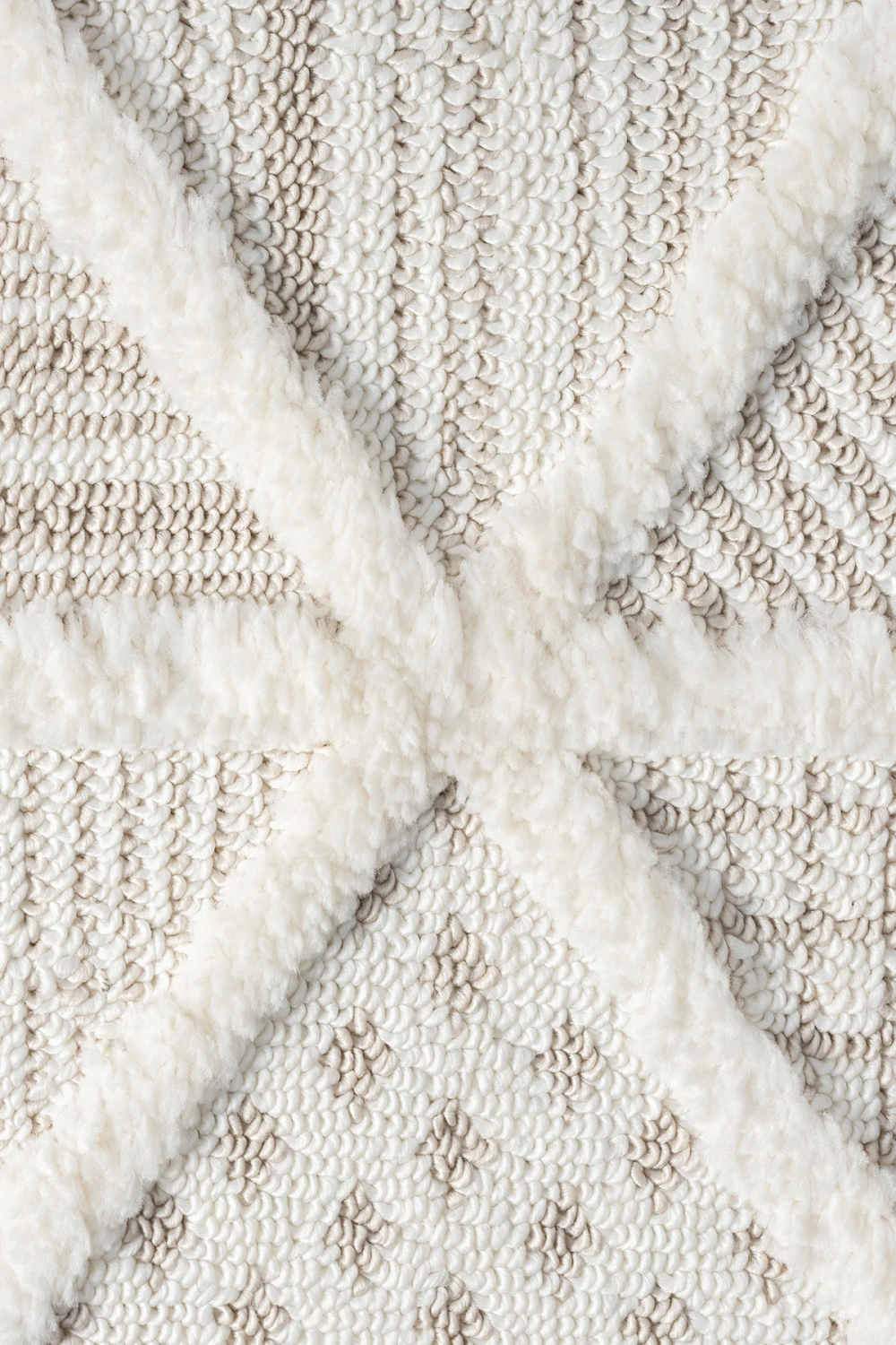 Krem Bej Bukleli Dokuma Halı Antre Yolluk Çocuk Odası Oturma Odası Salon Mutfak Halısı