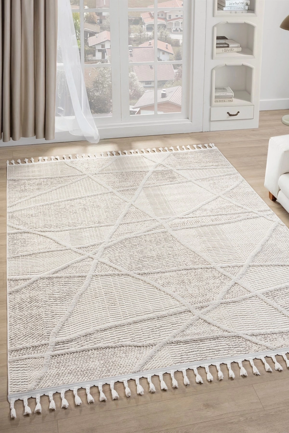 Yumuşak Bukleli Dokuma Halı Yolluk Oturma Odası Salon Mutfak Halısı