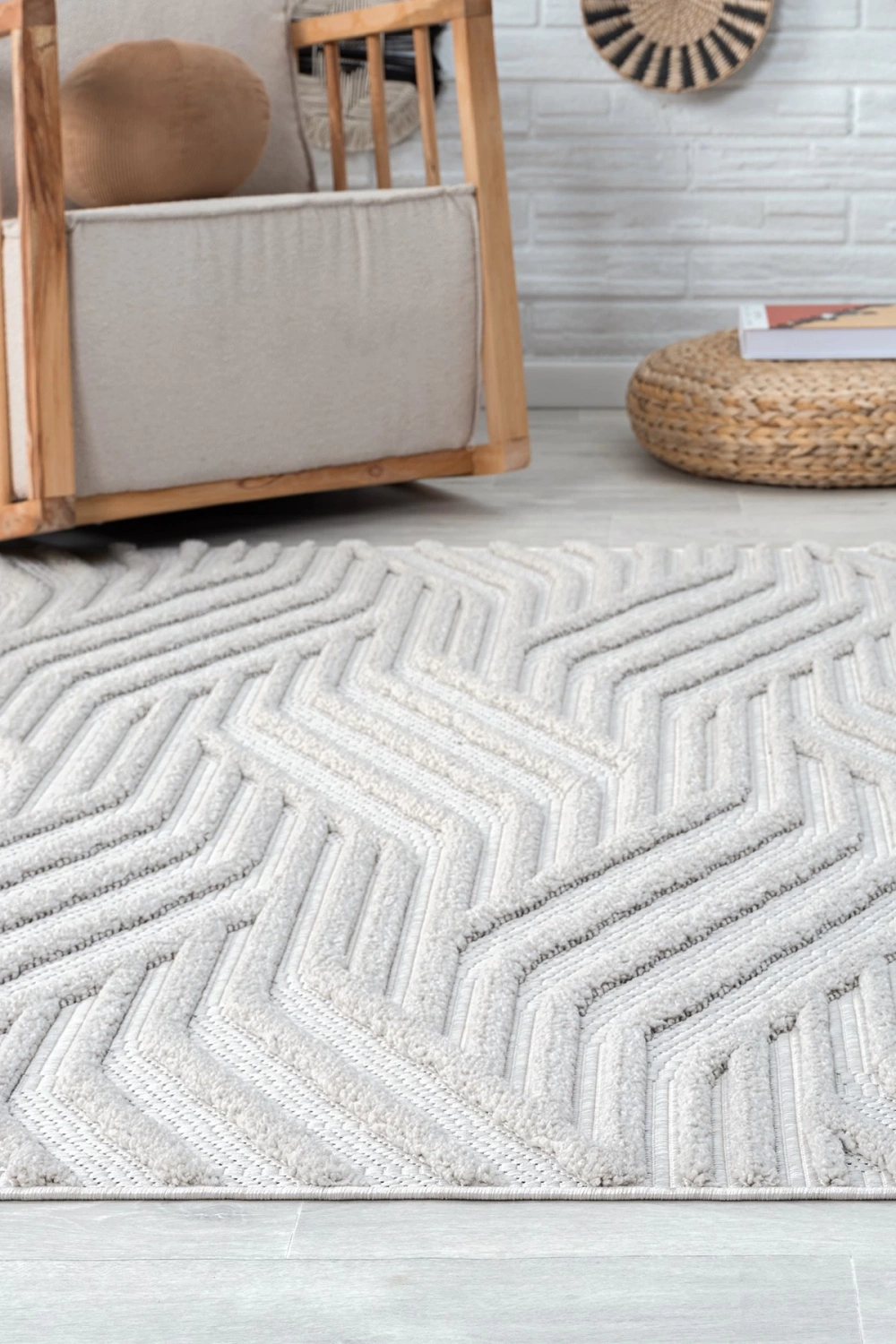 Iskandinav Makina Dokuma Halı Oturma Odası Salon Halısı