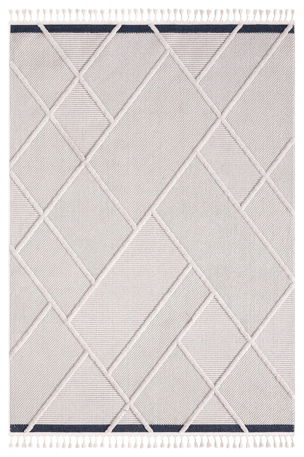 Modern Krem Mavi Dokuma Halı Oturma Odası Salon Mutfak Halısı Yolluk Antre