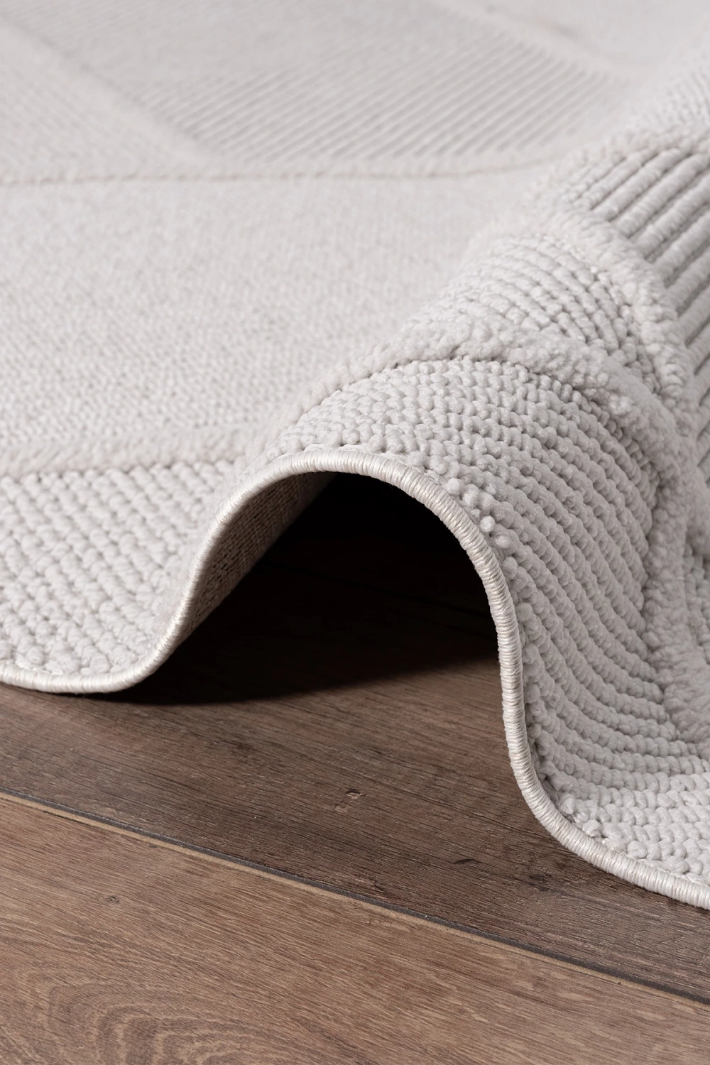 Modern Krem Mavi Dokuma Halı Oturma Odası Salon Mutfak Halısı Yolluk Antre