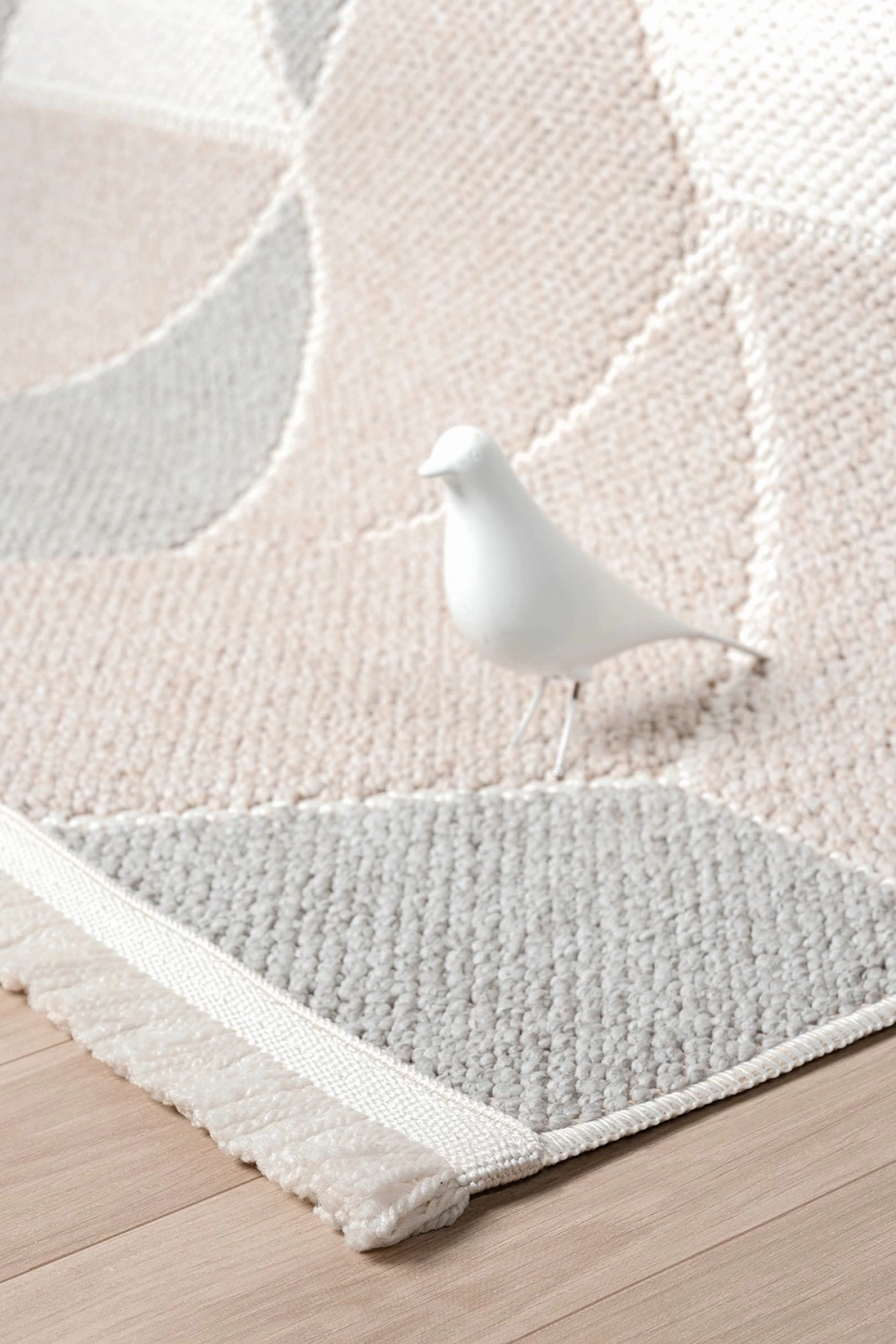 Krem Bej Gri Yumuşak Dokulu Halı Kilim Mutfak Salon Koridor Yolluk Dokuma Makine Halısı 008