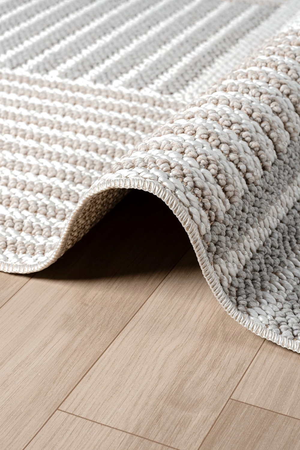 Krem Bej Gri Yumuşak Dokulu Halı Kilim Salon Mutfak Koridor Yolluk Dokuma Makine Halısı 009