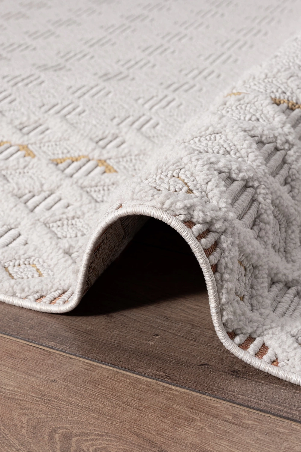 Krem Modern Dokuma Halı Yolluk Antre Hol Oturma Odası Salon Mutfak Halısı