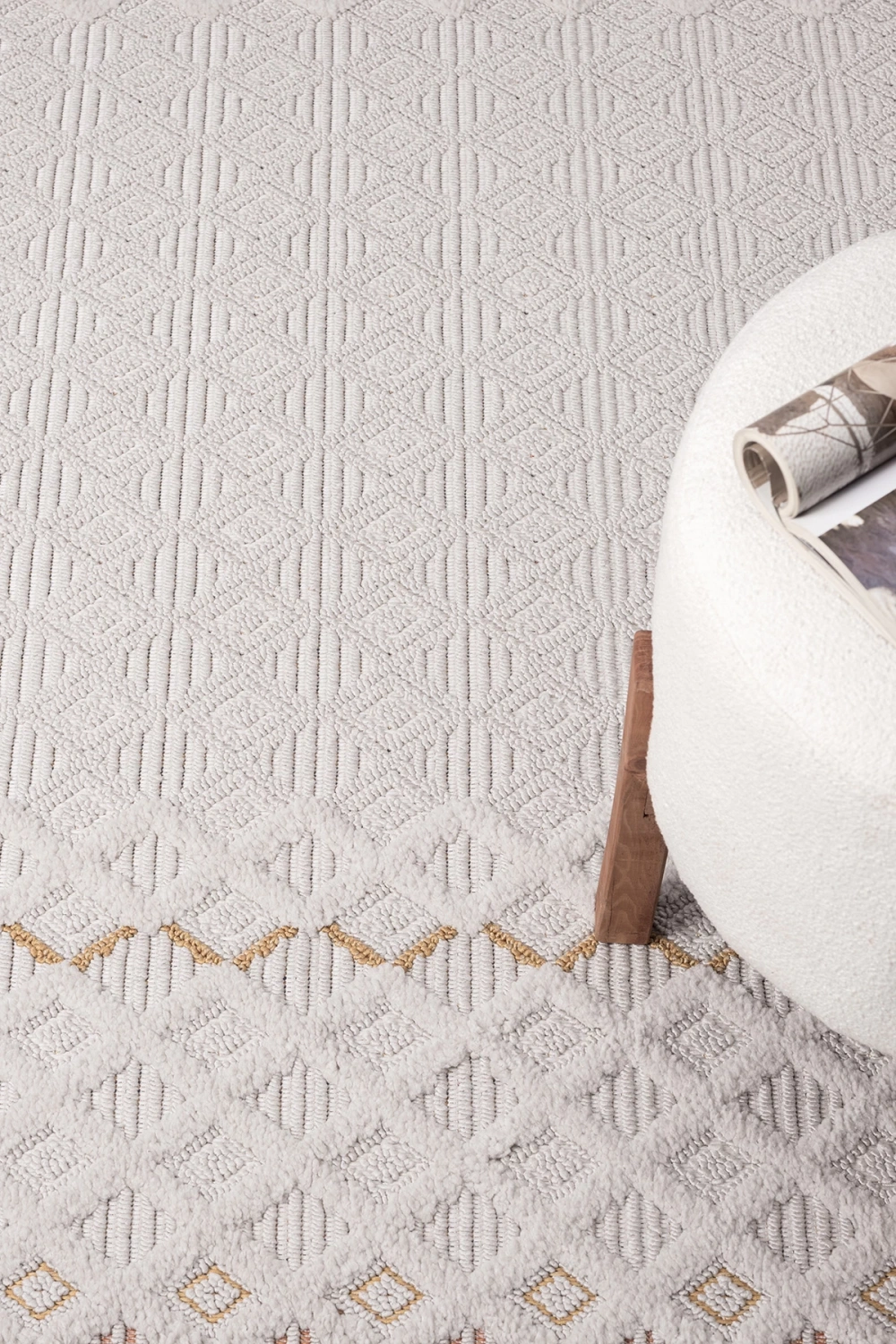 Krem Modern Dokuma Halı Yolluk Antre Hol Oturma Odası Salon Mutfak Halısı