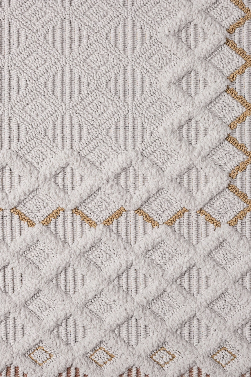 Krem Modern Dokuma Halı Yolluk Antre Hol Oturma Odası Salon Mutfak Halısı