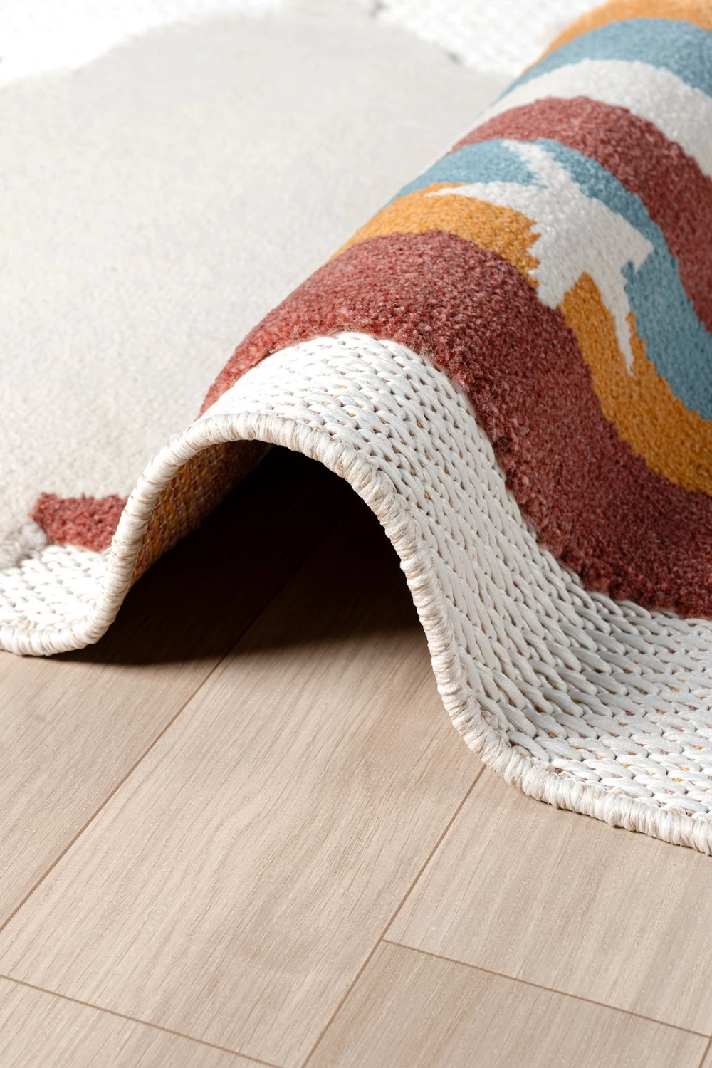 Yıkanabilir Bebek Çocuk Odası Halısı Gökkuşak Desenli Leke Tutmaz Antibakteriyel Antialerjik AYAZ 10