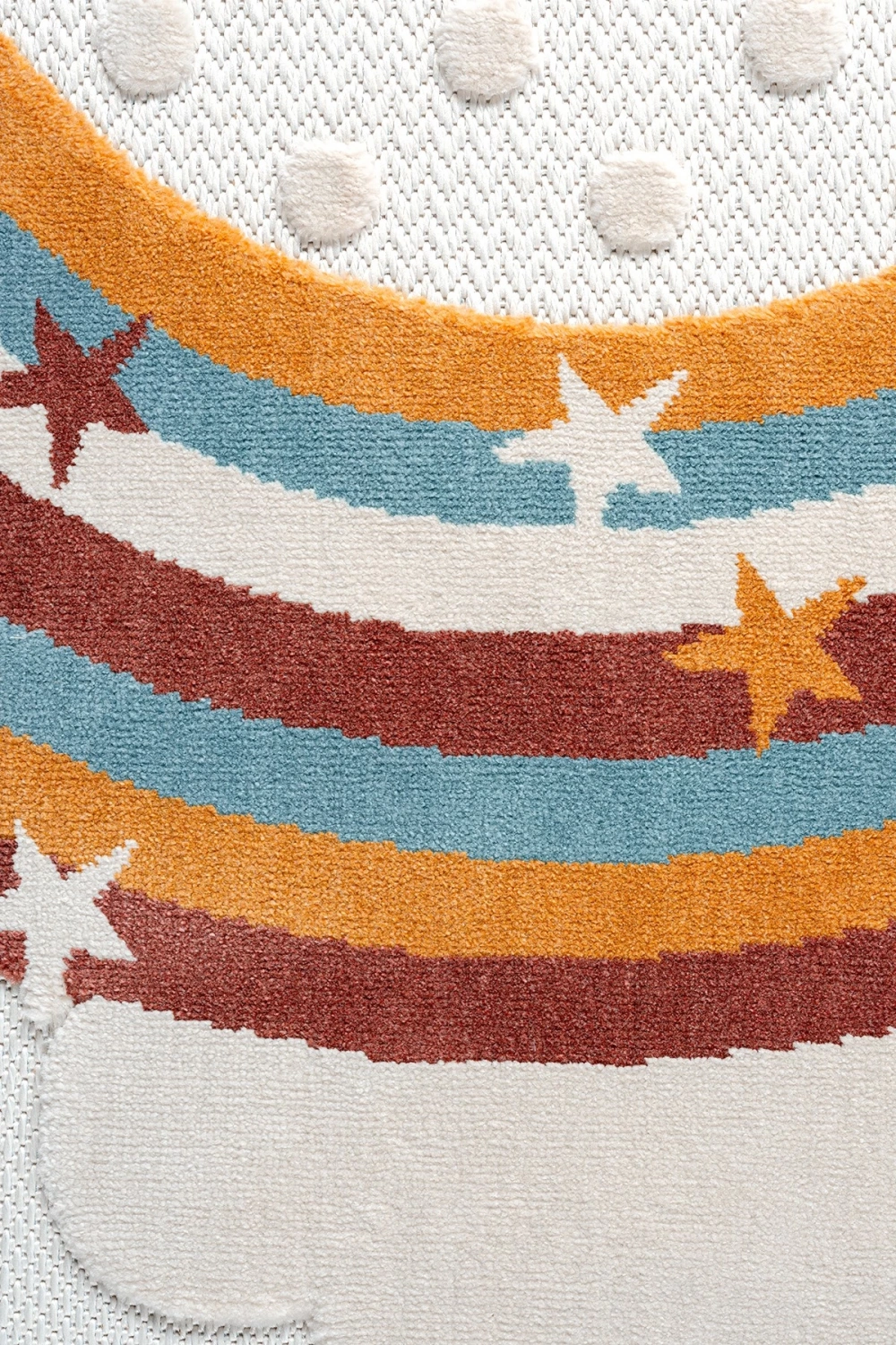 Yıkanabilir Bebek Çocuk Odası Halısı Gökkuşak Desenli Leke Tutmaz Antibakteriyel Antialerjik AYAZ 10