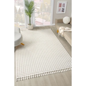 Krem Yumuşak Dokulu Halı Salon Oturma Odası Mutfak Yatak Çocuk Odası Yolluk Dokuma Makine Halısı