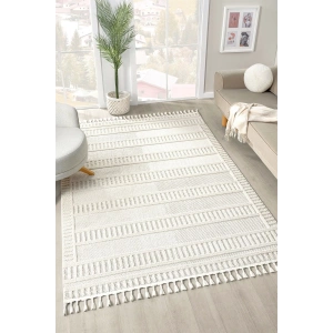 Krem Yumuşak Halı Salon Oturma Odası Mutfak Yatak Çocuk Odası Yolluk Dokuma Makine Halısı