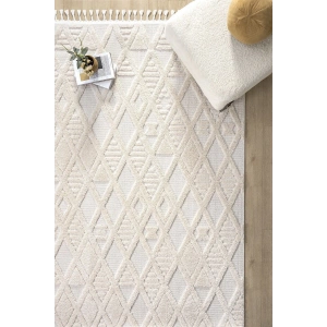 Krem Modern Dokuma Halı Yolluk Antre Oturma Odası Salon Mutfak Halısı