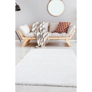 Kar Beyazı Peluş Dokuma Halı Oturma Odası Salon Çocuk Odası Yatak Odası Halısı BEYAZ