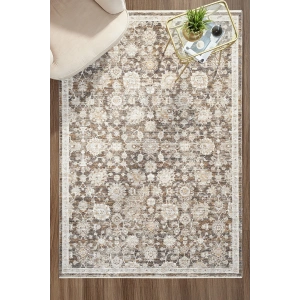 Eskitme Vintage Çiçekli Halı Bambu Polyester Oturma Odası Salon Mutfak Halısı 8