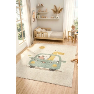 Yumuşak Dokuma Halı Sevimli Dostlar Leke Tutmaz Bebek Odası Çocuk Odası Genç Odası Halısı KARNAVAL