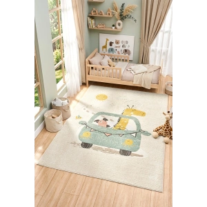 Yumuşak Dokuma Halı Sevimli Dostlar Leke Tutmaz Bebek Odası Çocuk Odası Genç Odası Halısı KARNAVAL