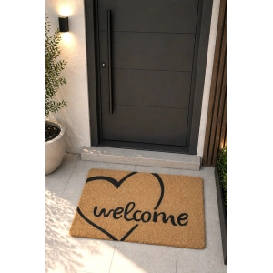 Coco Koko Paspas Dış Kapı Paspası Kıl Kapı Önü Paspası 45 x 70 WELCOME 3