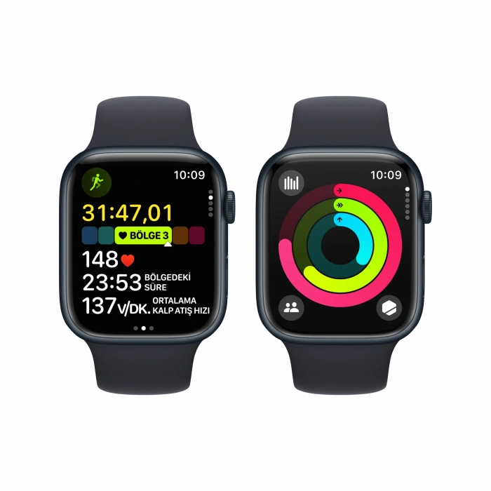 APPLE Apple Watch S9 45mm Gece Yarısı S -M/L Akıllı Saat