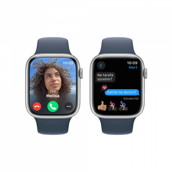 APPLE Apple Watch S9 45mm Gümüş-Mavi SB-S/M Akıllı Saat