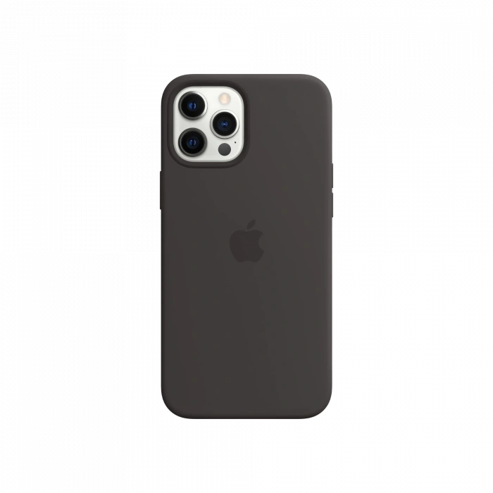 APPLE iPhone 12 Pro Max Silikon Kılıf Siyah Cep Telefonu Aksesuar