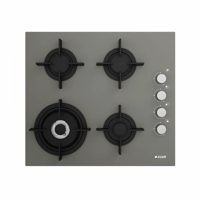 ARÇELİK OCD 614 D1WG Grion (Gri Cam) Ankastre Ocak