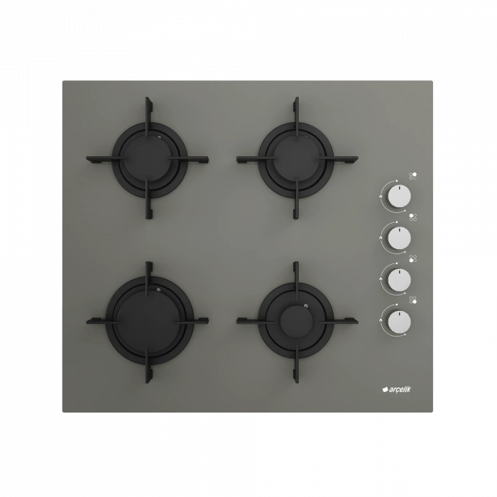 ARÇELİK OCD 614 EM1G Grion (Gri Cam) Ankastre Ocak