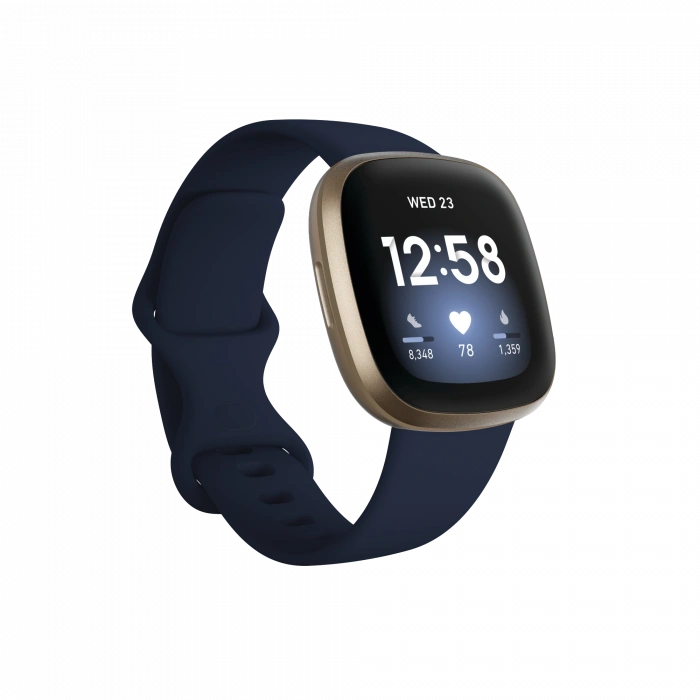 FITBIT Fitbit Versa 3 - Gece Mavisi/Altın Akıllı Saat Giyilebilir Teknoloji