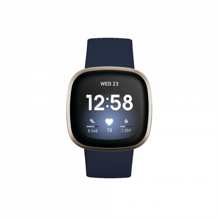 FITBIT Fitbit Versa 3 - Gece Mavisi/Altın Akıllı Saat Giyilebilir Teknoloji