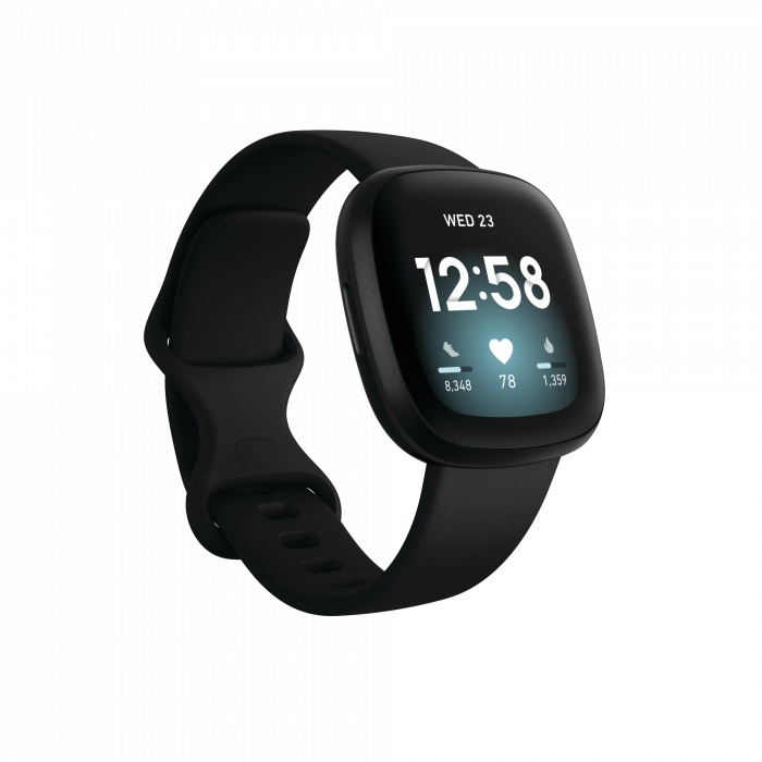 FITBIT Fitbit Versa 3 - Siyah Akıllı Saat Giyilebilir Teknoloji