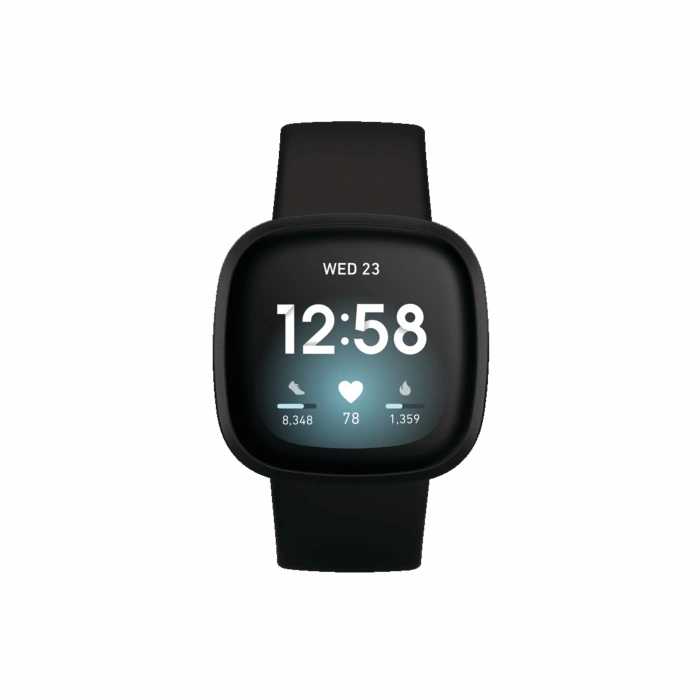FITBIT Fitbit Versa 3 - Siyah Akıllı Saat Giyilebilir Teknoloji