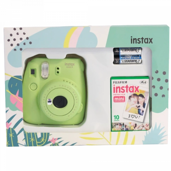 FUJIFILM INSTAX MINI 9 MINI BOX LIM GREEN Fotoğraf Makinesi