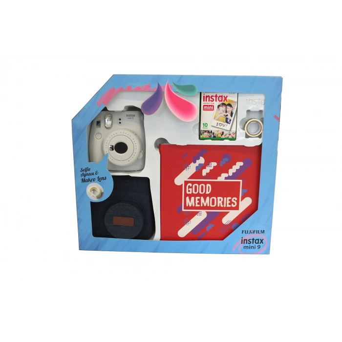 FUJIFILM Mini 9 Box Scrapbook SMO White Fotoğraf Makinesi