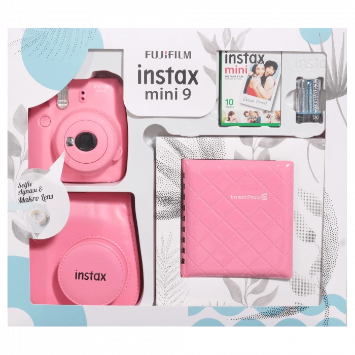 FUJIFILM Mini9Box Albm/kılıf/kgt Pembe Fotoğraf Makinesi