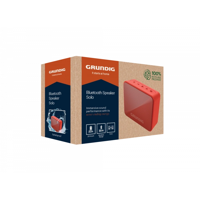GRUNDIG Grundig Solo BT Hoparlör Kırmızı Hoparlör